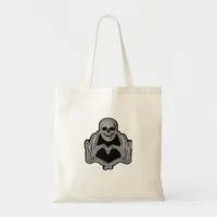 Skeleton Heart Hands Clean Graphic Mood Tote Bag
