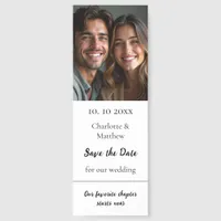 Wedding Save the Date photo quote Bookmarks