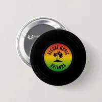 Reggae Music Vinyl Record Button