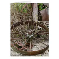 Rusty Wheels in a Junk Pile