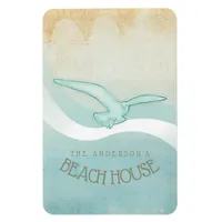 Beach House Seagull Aqua Blue ID623 Magnet