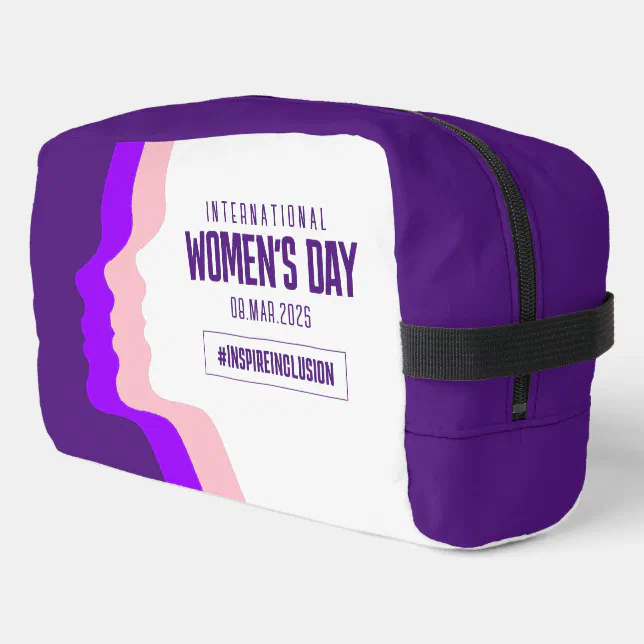 Colorful Faces International Women's Day March 8 Dopp Kit