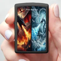  Fire and Ice: A Dragon's Tale Zippo Lighter