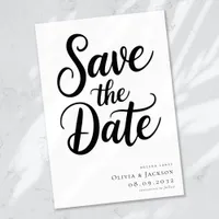 Modern Calligraphy Wedding Save The Date