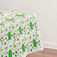 Gin and Tonic Cocktail Glasses Cocktail Party Tablecloth