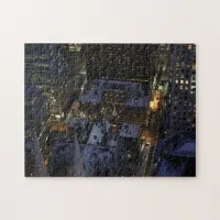 Hidden Christmas Tree in Manhattan at Night Jigsaw Puzzle