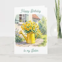 Wishing you a Peaceful Birthday Sister Card