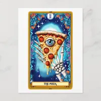 The Pizza Funny Tarot Caed Postcard