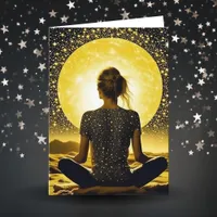 Wishing You a Peaceful Day | Meditating  Card