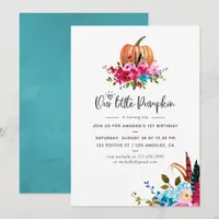 Boho Our little Pumpkin Any Age Birthday Party Invitation