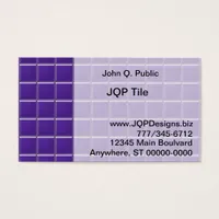 Bus. Card - Plum Mosaic Tiles