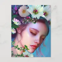 Thinking About You | Pretty Fairy Postcard