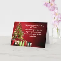 God Gave the Greatest Gift His Son Christmas Card