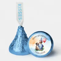 Personalized Boy's First Birthday | Baby and Puppy Hershey®'s Kisses®