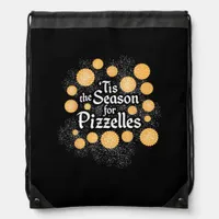Italian Christmas Tis The Season For Pizzelles Drawstring Bag