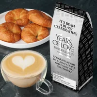 Elegant 11th Steel Wedding Anniversary Celebration Roasted Coffee
