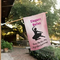 Elegant Ballet | Personalized Ballet House Flag