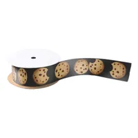 Milk and Cookies Birthday Satin Ribbon | Chocolate