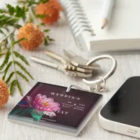 Floral Lotus Wedding Suite | Starry Night Romance Keychain