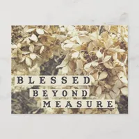 Blessed Beyond Measure Postcard