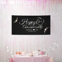 Elegant 30th Pearl Wedding Anniversary (4'x8')  Banner