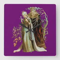 Beauty and the Beast Square Wall Clock