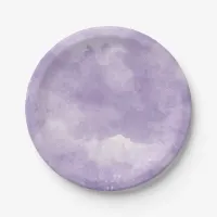 Lavender Watercolor Wedding Plates