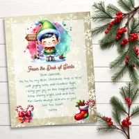 From the Desk of Santa for Kids | Anime Boy Elf