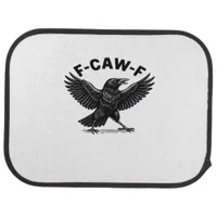 F-Caw-F Bird Lover’s Humorous Pun Stickers Essenti Car Floor Mat