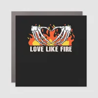 Like Classic - Skeleton Hands Heart  Car Magnet