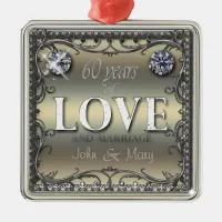 60 Years of Love ID196 Metal Ornament