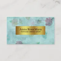 *~* Vintage Victorian Modern Grunge Floral Business Card