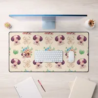 Adorable Dog Pattern  Desk Mat