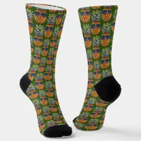 Pineapple Wearing Sunglasses Pattern Fruit Unisex Socks