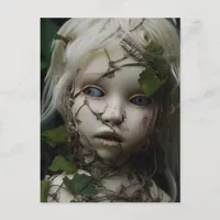 Abandoned Doll Overgrown in Vines Postcard