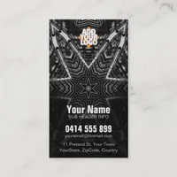 Black Tribal Star Business Card