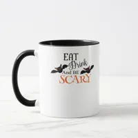 Halloween Bats Be Scary Funny Meme Mug