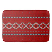 Southwest Mesas Red & Turquoise Large Bath Mat