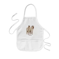 Talking Icelandic horses  Kids' Apron