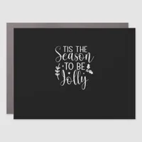 Tis Season Pumpkin Halloween Witch Hat Costume Car Magnet