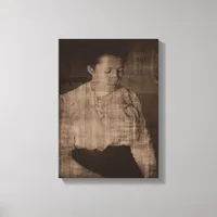 Reading Vintage Canvas Print