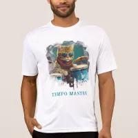 *~* Percussionist Cool Cat AP91  TEAL DRUMMER T-Shirt