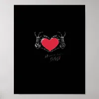 Have A Nice Day! Skeleton Hands With Heart Classic Poster