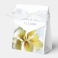 watercolor calla lilies Floral Wedding favor box