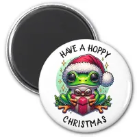 Have a Hoppy Christmas | Frog Pun Magnet