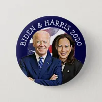 Biden and Harris 2020 US Election Rally Button