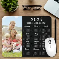 2026 Calendar Custom Photo Modern Family 12 Month Mouse Pad