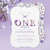 Little Miss Onederful Wildflower Birthday Invite