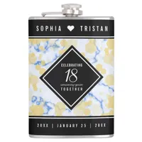 Elegant 18th Porcelain Wedding Anniversary Flask