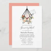 Geometric Terrarium Baby or Bridal Shower by Mail Invitation